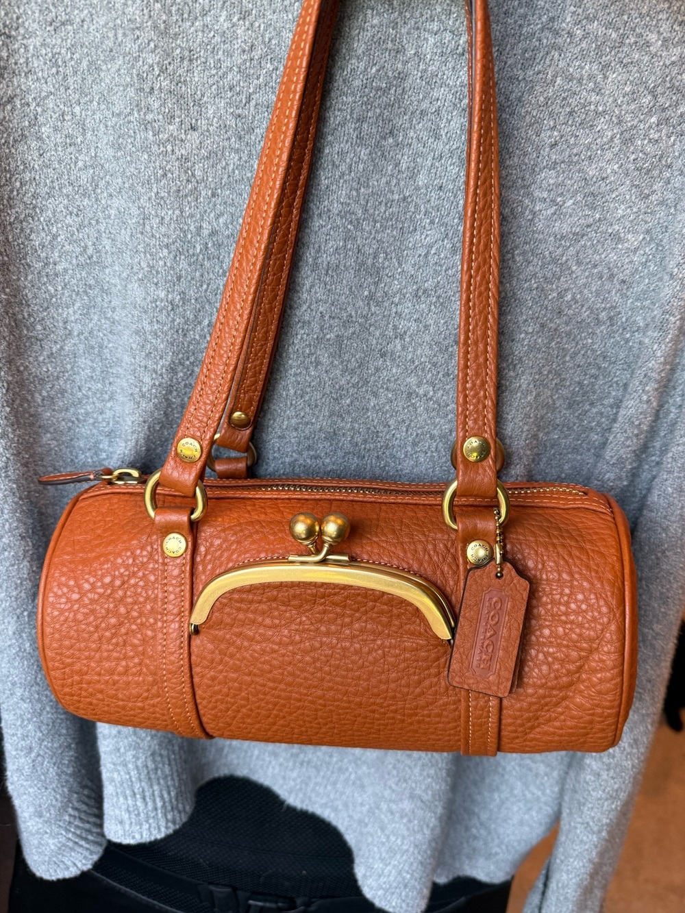 Coach Kisslock Barrel 28 Amber NWOT - style no. CEM05